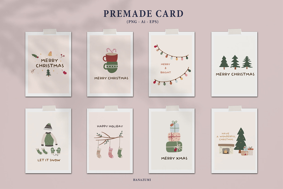 Christmas Winter BUNDLE, a Decorative Illustration by Hanazumi (Photo 12 of 20)