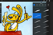 80+ INK, PEN & SKETCH Brushes Bundle, a Brush Add-On by Georg's Procreate Brushes (Thumbnail 9 of 20)