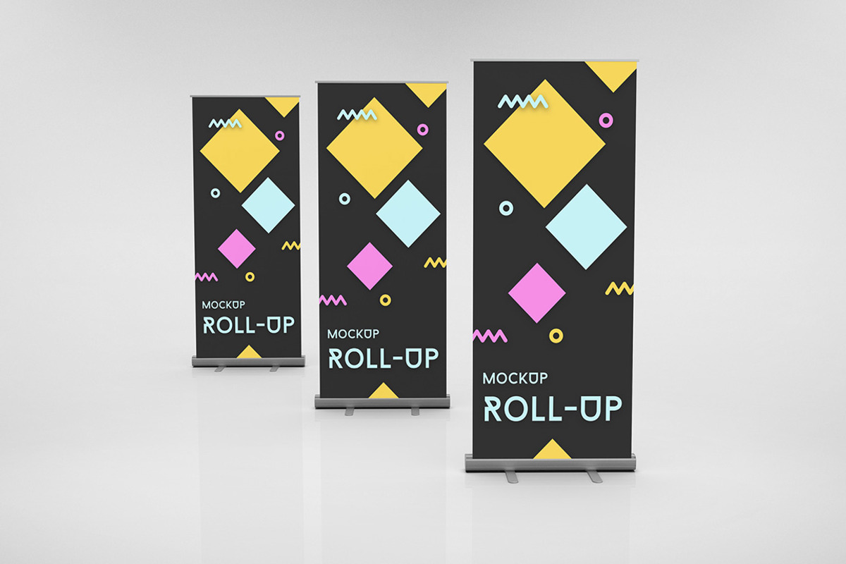 Rollups Mockups 7 scenes, a Product Mockup by TeddyGraphics (Photo 6 of 8)