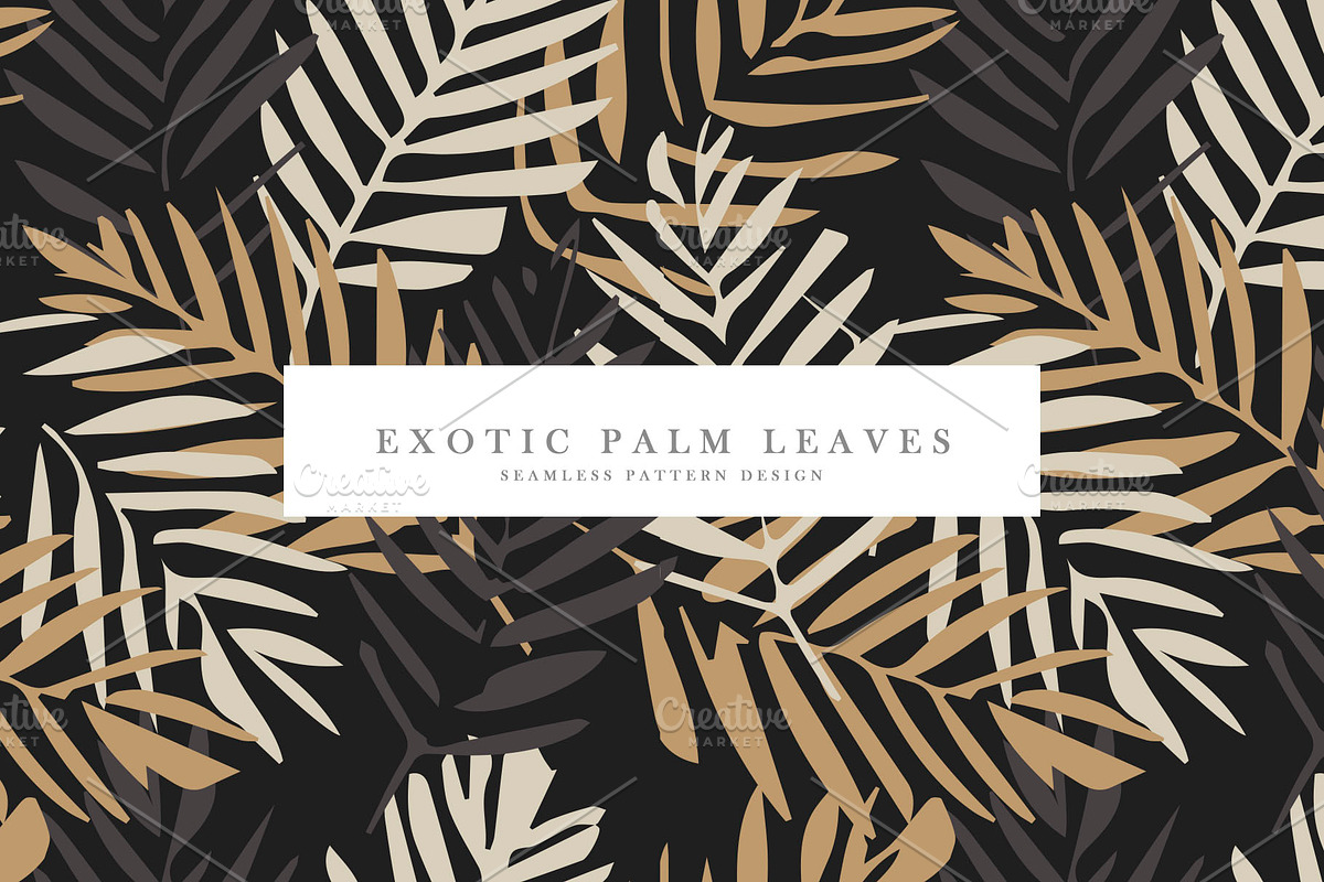 Exotic Palm Leaves, a Pattern Graphic by Nadezda (Photo 1 of 5)