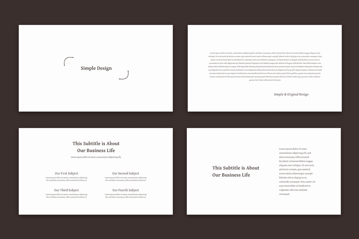 Simple Design Keynote Template, a Presentation Template by PreFactory (Photo 2 of 5)