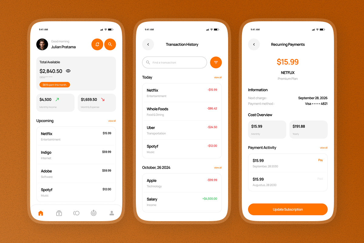 Duite - Subscription Manager UI App, an App Template by productype1 (Photo 4 of 5)