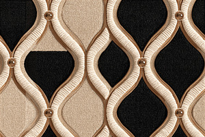 Seamless pattern abstract curved pattern with intertwining lines, a Pattern Graphic by Studio ANNA
