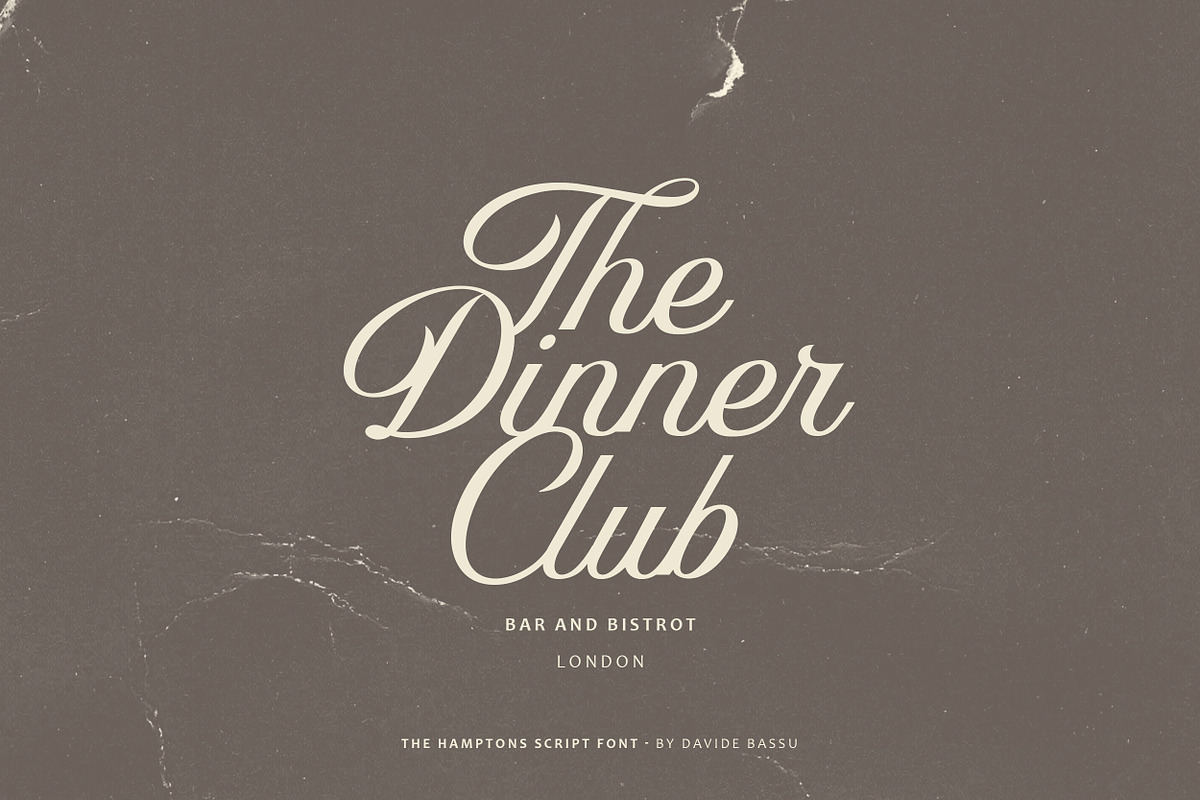 The Hamptons Script font, a Script Font by Davide Bassu (Photo 6 of 12)