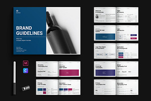 Brand Identity Guidelines Template, a Stationery Template by E-Type