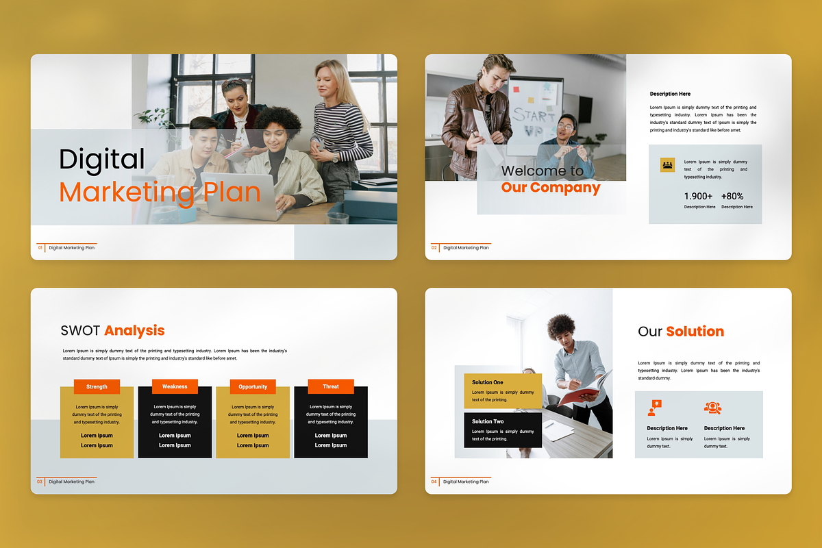 Digital Marketing Plan Keynote, a Presentation Template by SquidPixey (Photo 2 of 7)