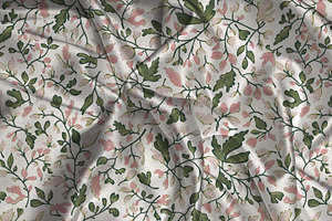 Foliage Serenity Seamless Pattern