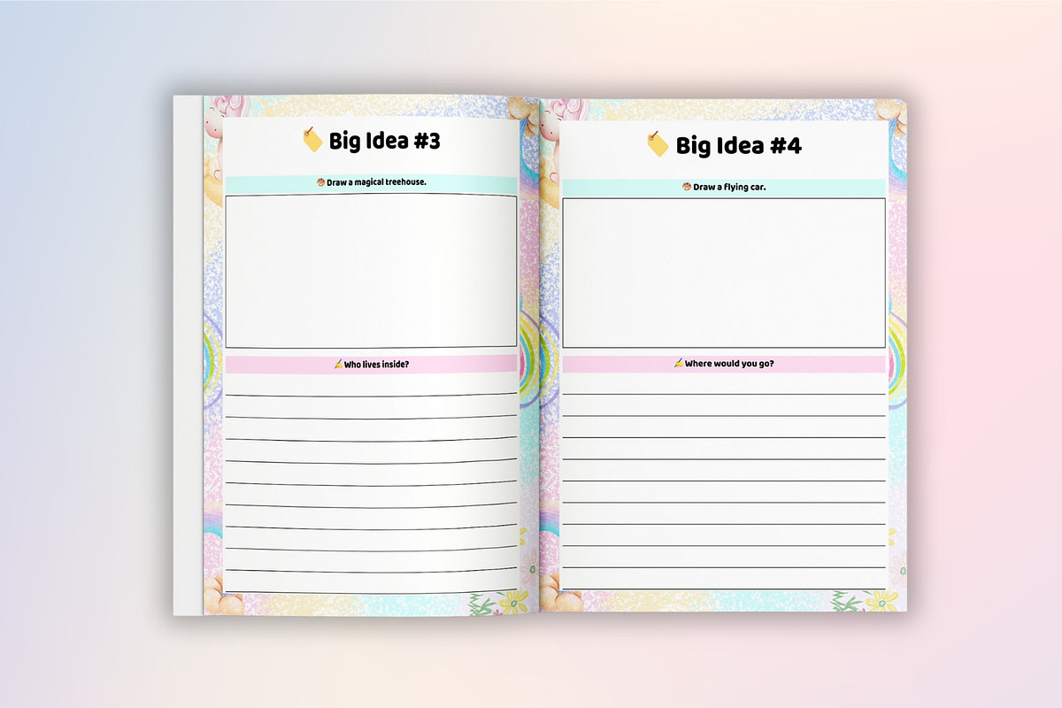 Kid’s Minds & Big Ideas Planner, a Stationery Template by Designmela01 (Photo 3 of 8)