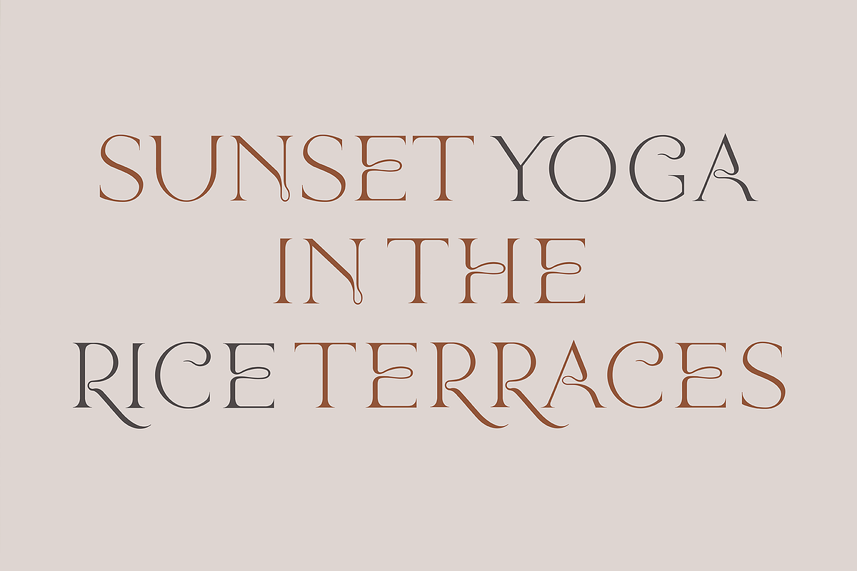 Ubud. Contemporary serif font, a Serif Font by LostandFoundry (Photo 3 of 8)