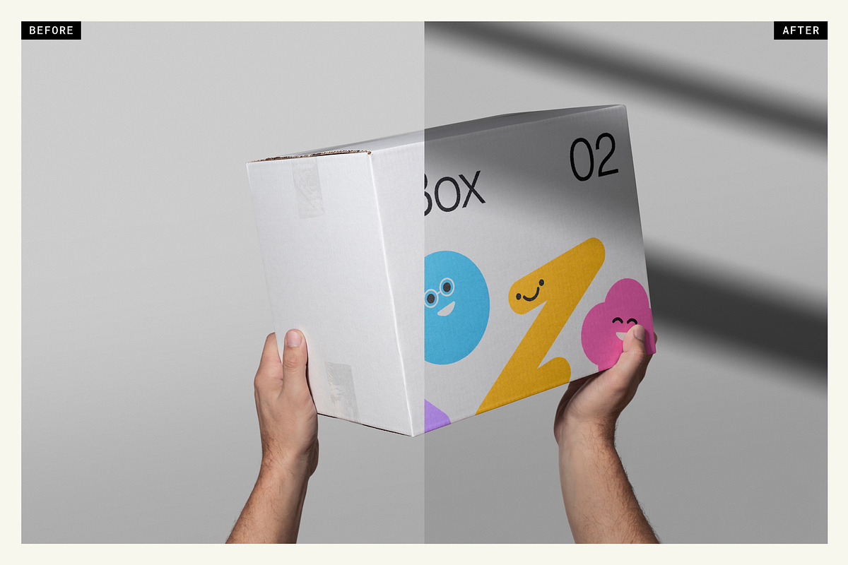 Packaging Box 02 Mockup, a Packaging Mockup by mockstar (Photo 2 of 10)