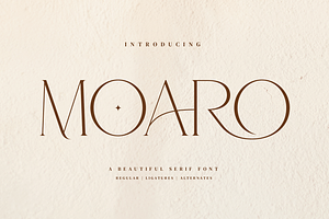 Moaro - Beautiful Serif Font