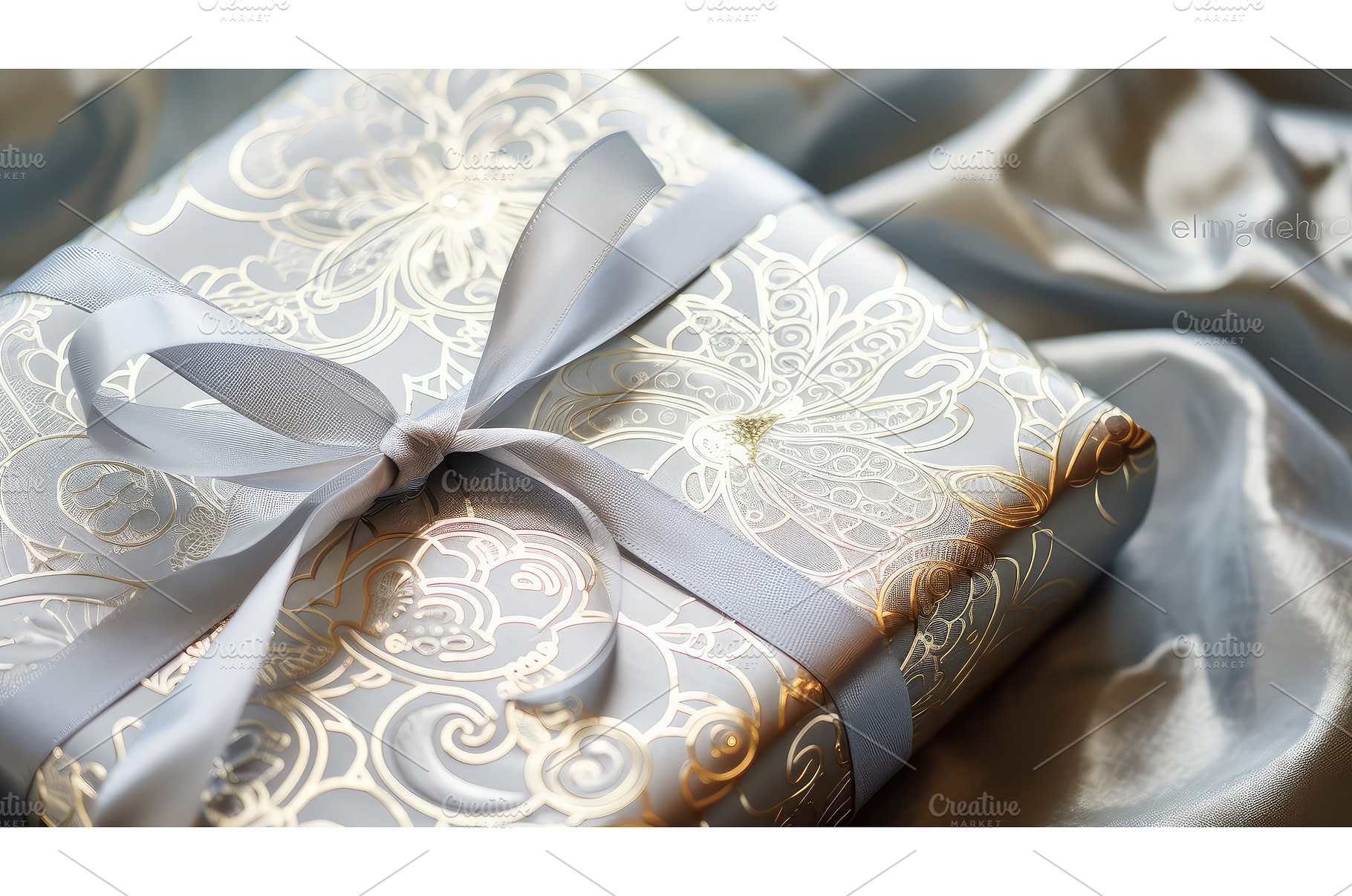 designs silver gift wrap ai, a Holiday Photo by pikepicture