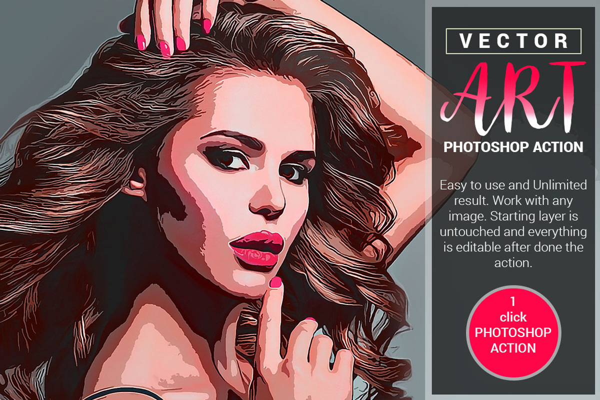 Vector Art Sketch Photoshop Action preview 6