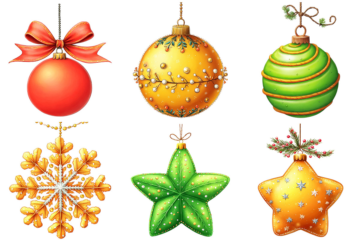 Minimalist Christmas Ornament Clipar, an Illustration by Craft Nest (Photo 8 of 8)