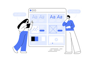 Style guide isolated cartoon vector, a Finance Illustration by Visual Generation