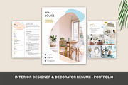 Interior Designer Resume Portfolio, a Resume Template by Stanin Studio (Thumbnail 1 of 10)