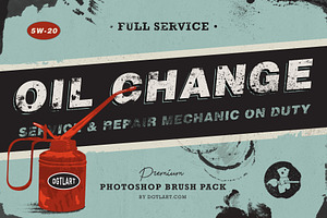 Oil Change Photoshop Brushes