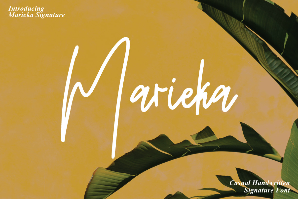Marieka - Casual Handwritten, a Handwritten Font by tebaltipislab (Photo 1 of 9)