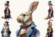 Victorian Animals Clipart Bundle, an Animal Illustration by Design Scotch (Thumbnail 5 of 8)