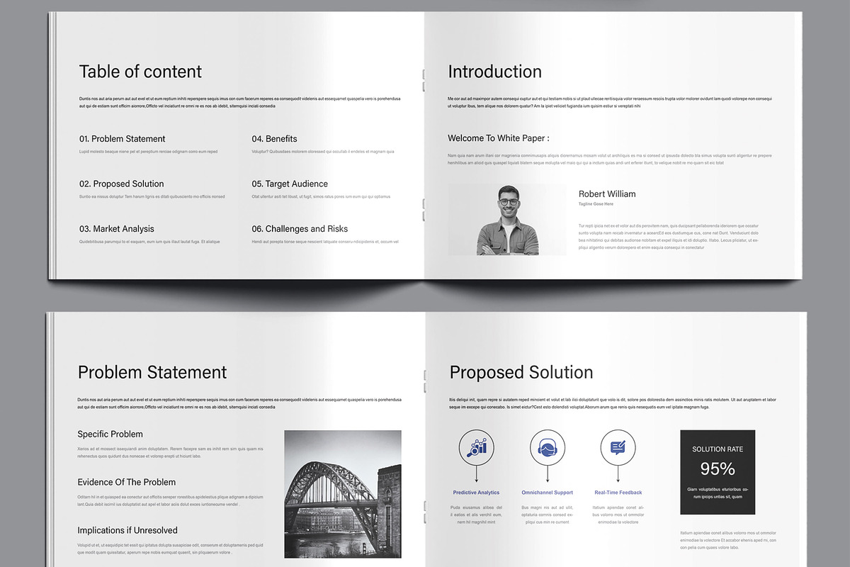 Business White Paper Design Template, a Brochure Template by MightyDesign (Photo 3 of 9)