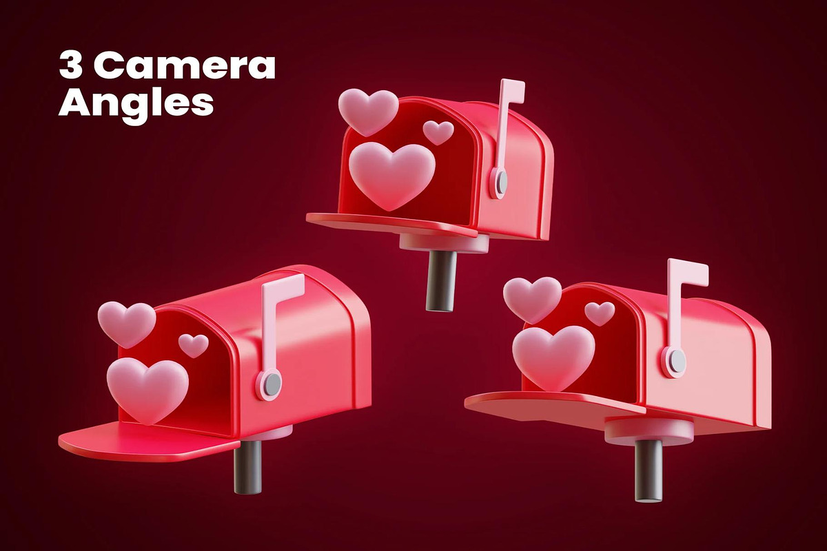 Valentine's Day 3D Icon, an Object 3D Model by Creative Perspective (Photo 4 of 6)