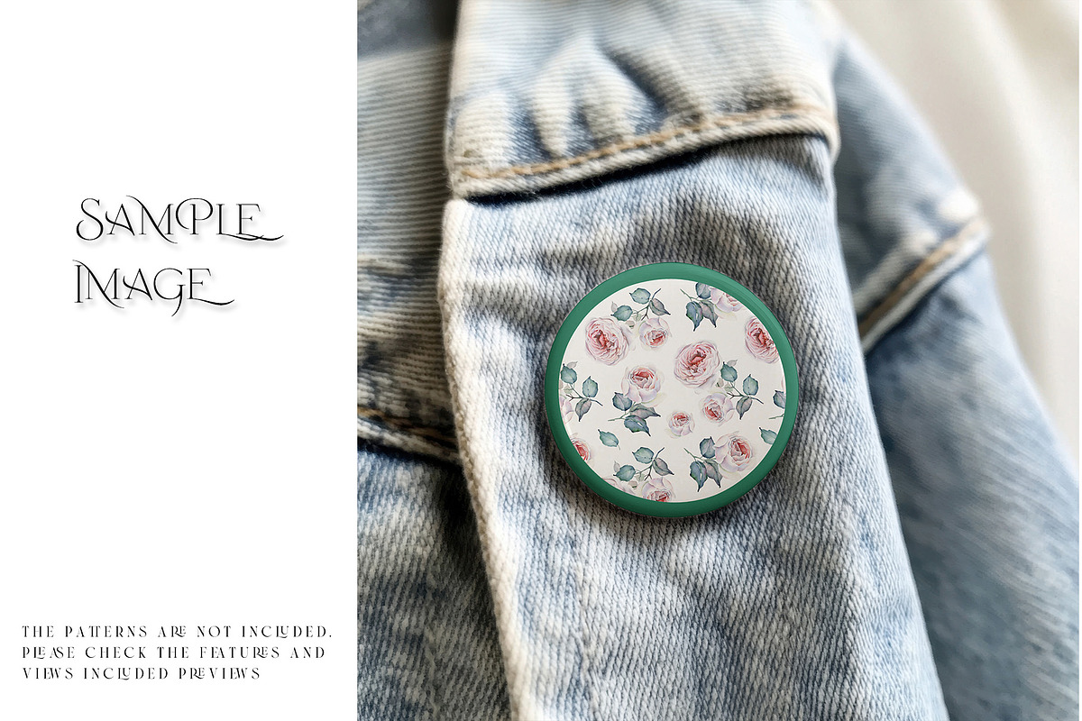 Pin Badge Collction PNG & PSD Mockup, a Product Mockup by mock-ups (Photo 3 of 22)