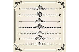 Vintage Set of Elements, a Texture Graphic by FineArtStudio