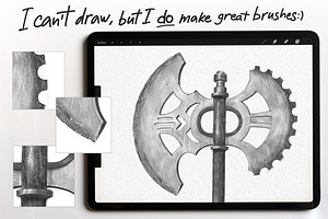 Pencil Brushes Procreate Sketch Pack