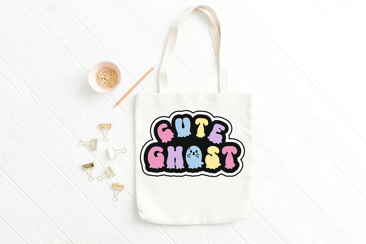 Ghost Creepy Cute Halloween Font, a Handwritten Font by Babymimiart (Photo 7 of 8)