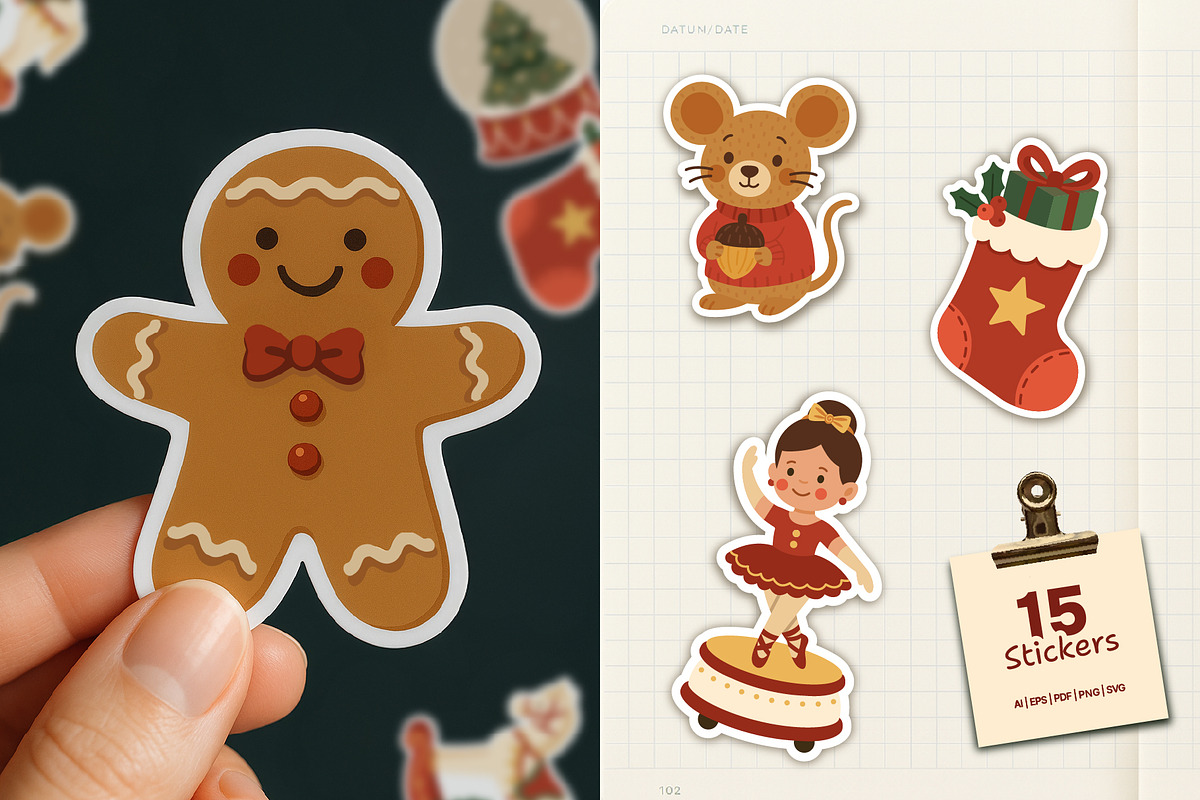 Cozy Christmas toys, a Seasonal Illustration by Creative Gallery (Photo 5 of 11)