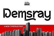 Demsray - Sans Serif Typeface Font, a Sans Serif Font by Rishsketch (Thumbnail 1 of 15)