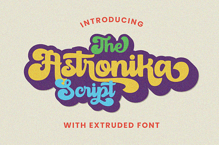 Astronika, a Script Font by ahweproject