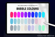 Glossy Bubbles Procreate Brush Set, a Brush Add-On by AngelfishCreative (Thumbnail 7 of 8)