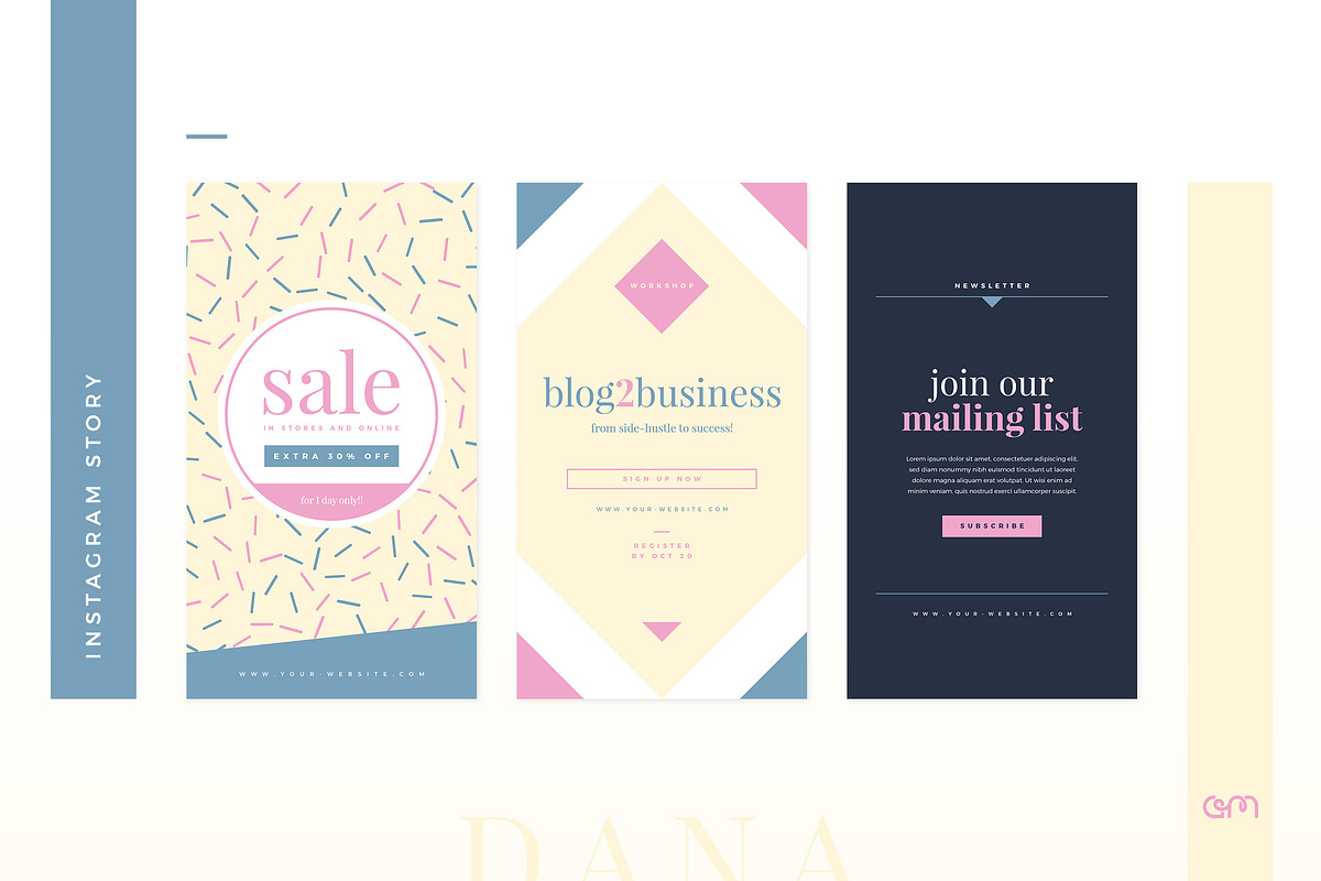 Dana Social Media Pack, a Social Media Template by AM Studio (Photo 5 of 14)