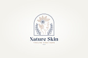 natural beauty skin line art logo, a Branding & Logo Template by Blazybone (Thumbnail 2 of 2)