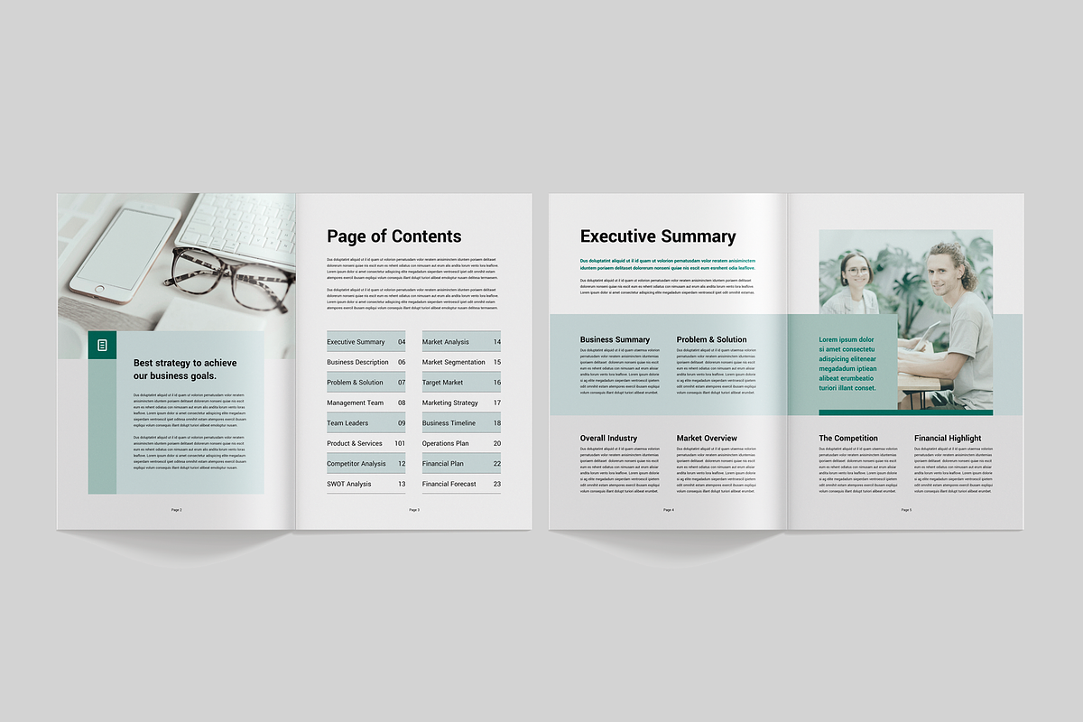 Business Plan, a Brochure Template by Leaflove (Photo 2 of 8)