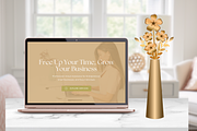 VIRTUAL ASSISTANT CANVA WEBSITE, a Marketing Template by Daring Digies (Thumbnail 2 of 6)