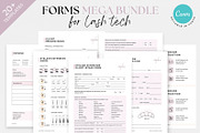 Eyelash Extension Forms, a Design Template by SwitzerShop (Thumbnail 1 of 9)