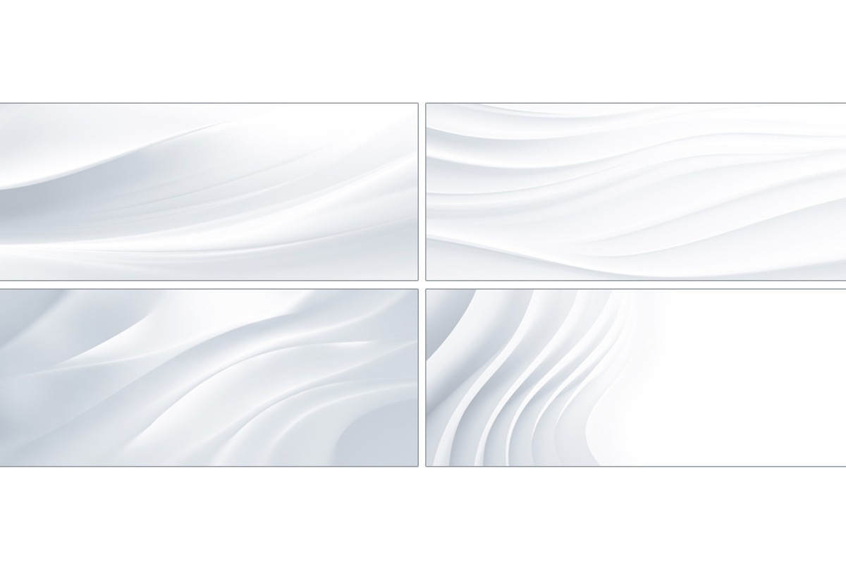16 White Minimalist 3D Wave Textures, a Background Graphic by BazziBa♥ (Photo 3 of 5)