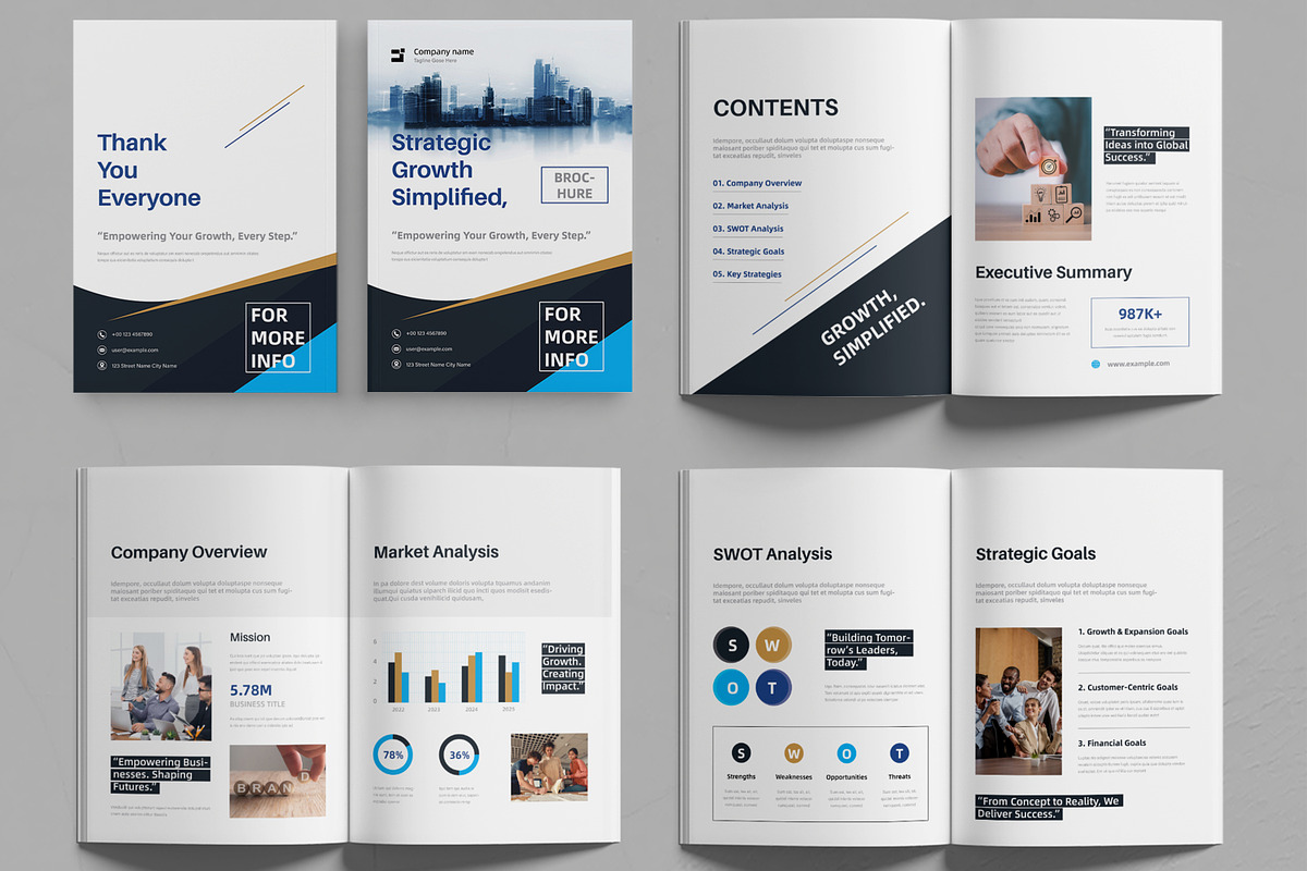Modern Business Brochure Template preview 2