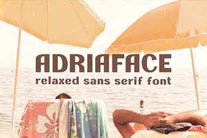 Adriaface - Italian riviera font
