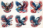 4th of July American Eagle Clipart, a Seasonal Illustration by Rose Art (Thumbnail 3 of 6)