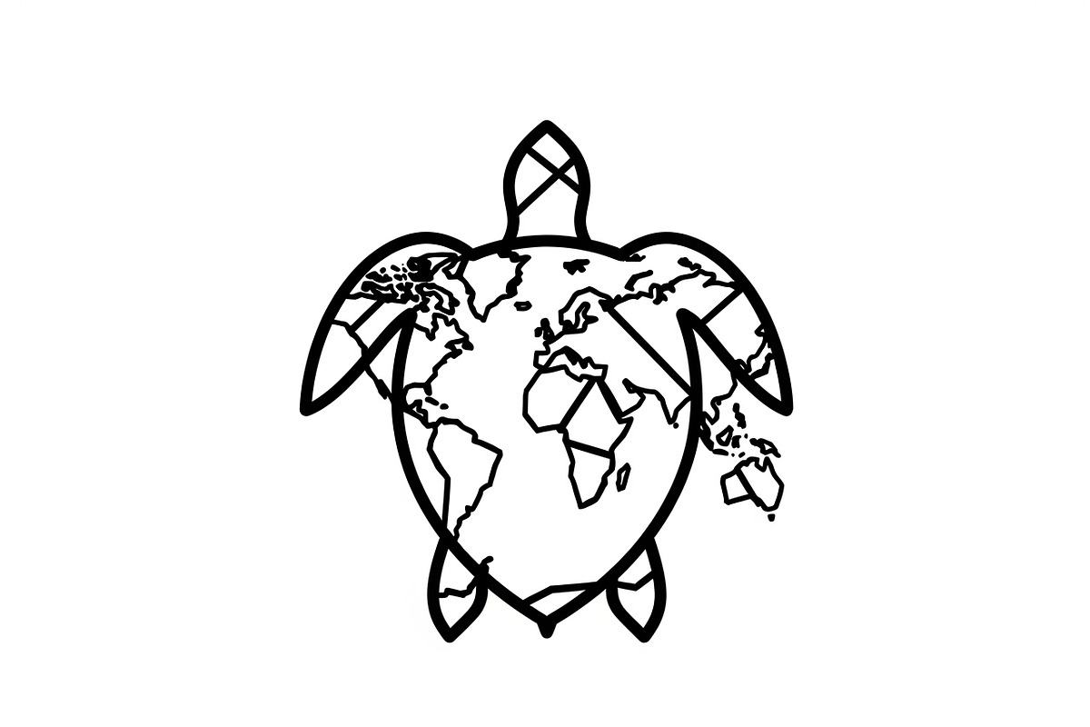 World Map Sea Turtle Bundle, an Illustration by Gaye Art (Photo 18 of 31)