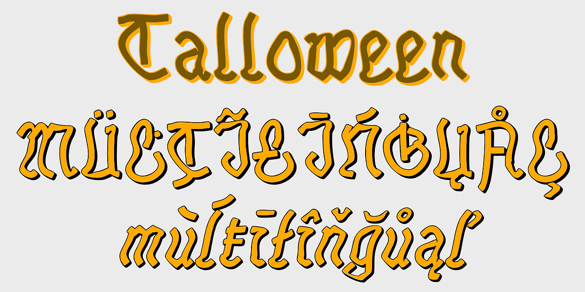 Talloween, a Handwritten Font by Ingrimayne Type (Photo 5 of 5)