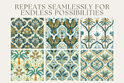 10 Farah's Mosaic Bloom Patterns, a Pattern Graphic by Inknfolly (Thumbnail 2 of 6)