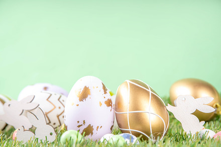 Easter egg grass background, a Holiday Photo by Rimma