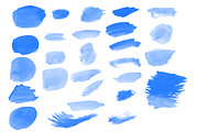 Water Color 27 Brushes for Photoshop preview 3