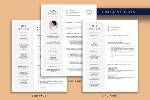 Dentist Hygienist Resume Template