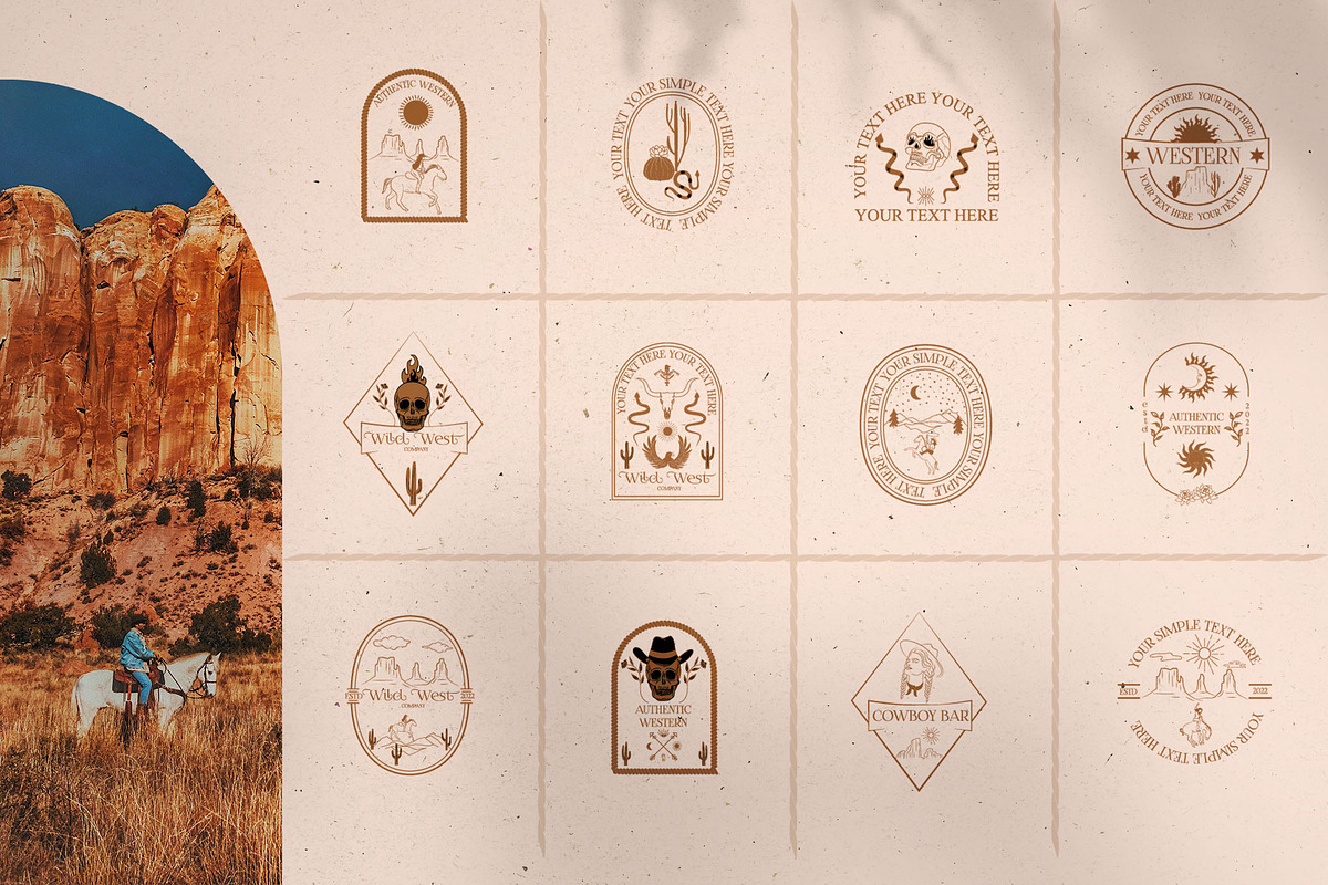 Mystical Western logo collection, a Branding & Logo Template by Mio Buono (Photo 9 of 13)