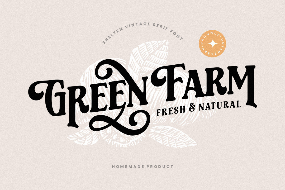 Shelten Font Vintage, a Serif Font by HansCo Studio (Photo 6 of 10)